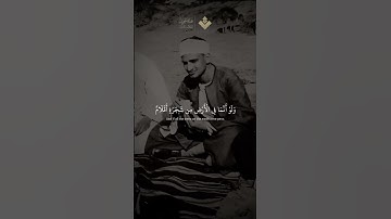 ولو أنما في الأرض من شجرة أقلام | الآية 27 من سورة لقمان | #المنشاوي
