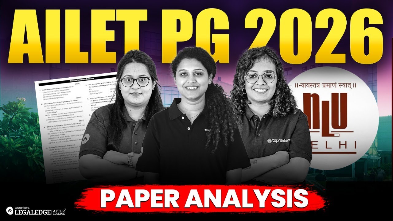AILET PG 2026 Exam Analysis LIVE Today | Difficulty Level, Expected Cutoff & Complete Breakdown