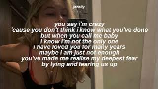 maybe I am just not enough // i’m not the only one - sam smith [speed up] lyrics