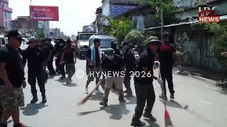 Arambai Tenggol Unit 18 Holds Cleanliness Drive in Memory of June 18 Martyrs