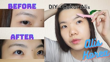 Tutorial Cukur Alis Lurus ala Korea Step by Step