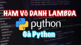How to use anonymous lambda function in python