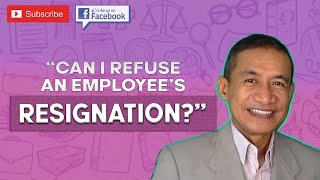Can an employer refuse an employee's resignation if they do not provide a 30-day resignation notice?