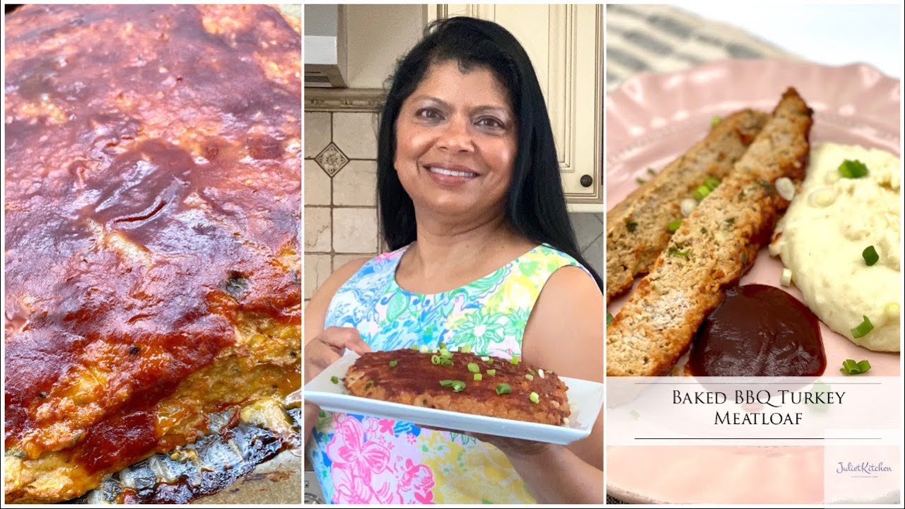 Baked Bbq Turkey Meatloaf How Yasmin Makes A Super Moist Delicious Bbq Turkey Meatloaf Youtube