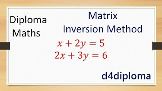 Diploma | Maths | Inverse of Matrix Example 17