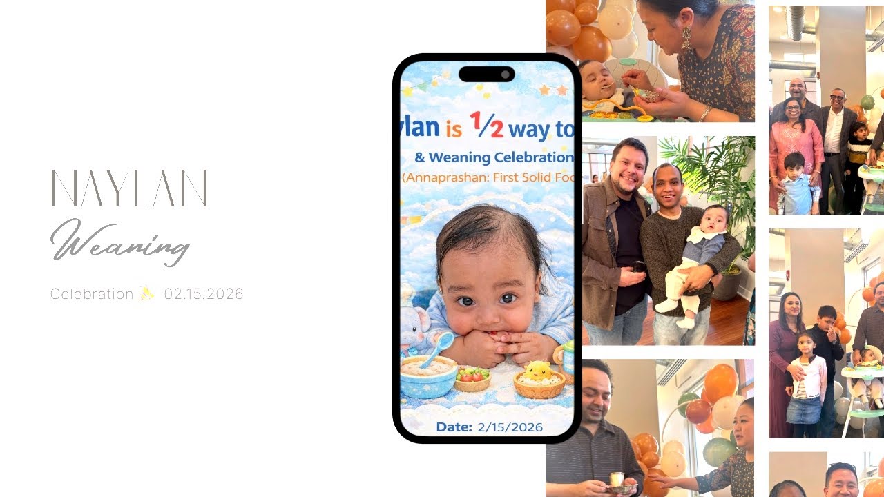 Nylan's weaning celebration features all friends and family gatherings