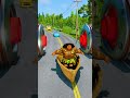 HILARIOUS Stunts &amp; FUNNY Rides Against Bollard Spider-Man Lego Head Smash! – BeamNG.drive