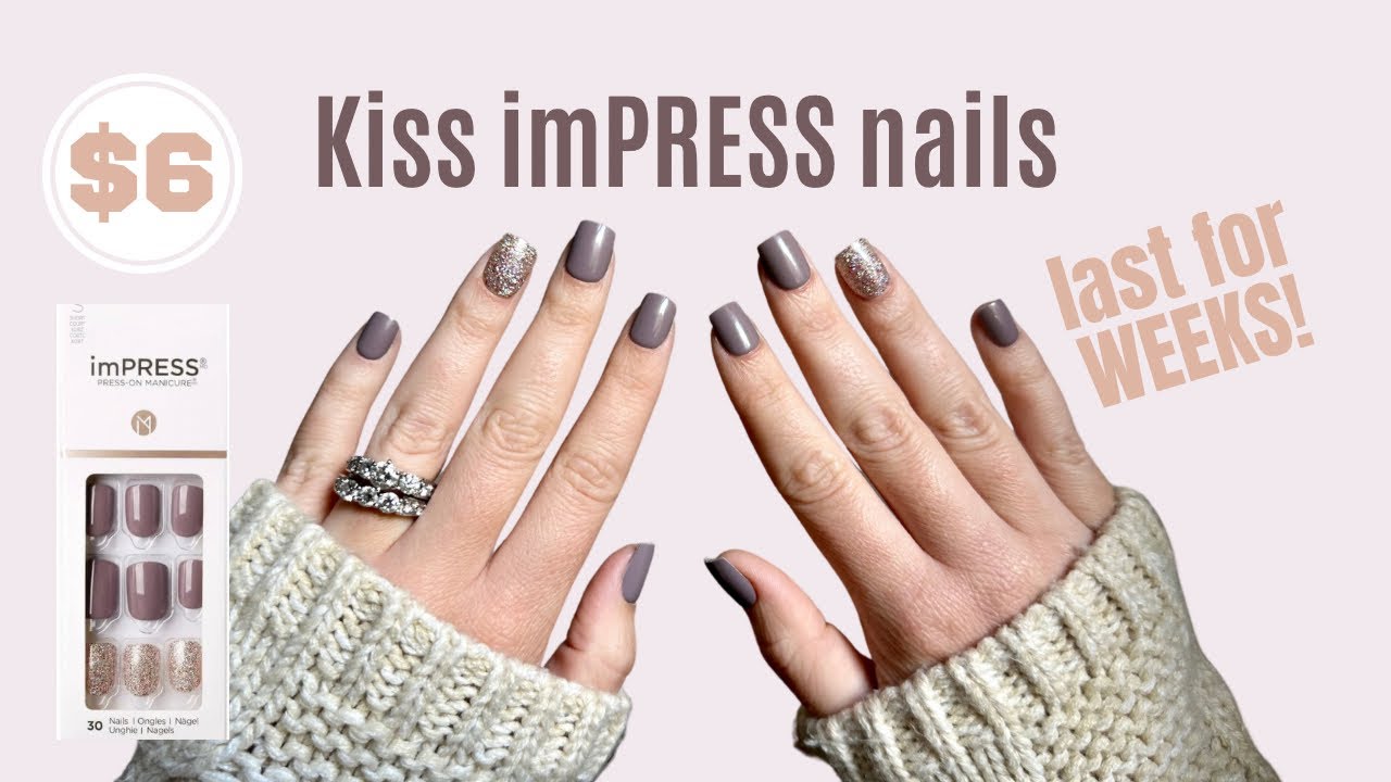 Kiss Impress Press-On Nails One Step Gel Goal Digger : Amazon.com.au: Beauty