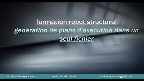 Formation robot/ plans d
