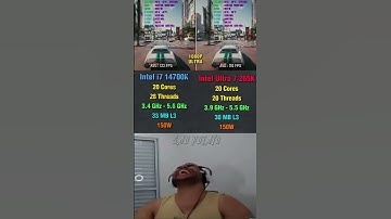 Core i7 14700K vs Core Ultra 7 265K - Ultimate Showdown 😳🔥#pcgaming #benchmark #cpu