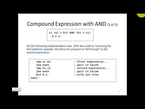 Compare, jump, Logical, and Construct If and Wile loop - YouTube