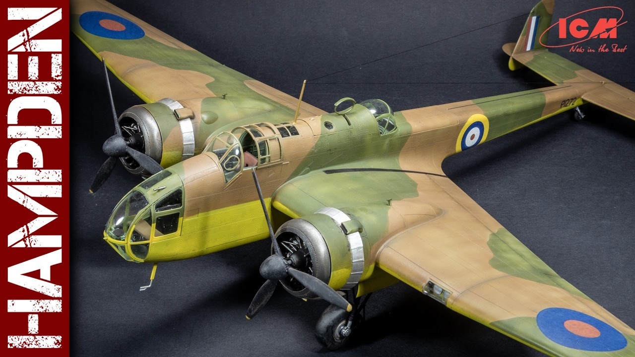 ICM HP.52 Hampden - painting and weathering (1/48 scale model kit)