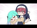 Sister Marine gets arrested for complying with Rushia's wishes【Hololive AnimatedClip/Eng sub】