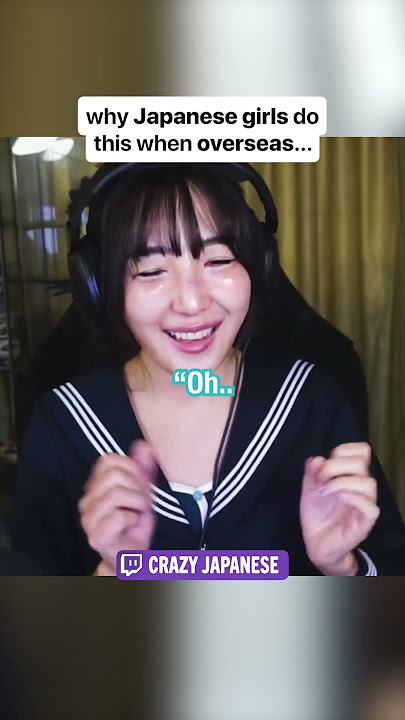 why Japanese girls do this when overseas?