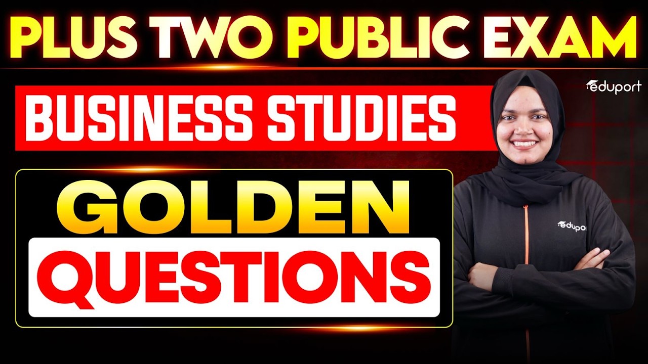 Plus Two Business Studies | Golden questions | Eduport Plus Two