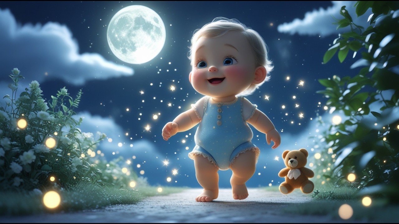 Moonlight Magic Walk with Baby 🌙✨ | Learn Night Animals & Calm Routines for Kids | Fun Preschool