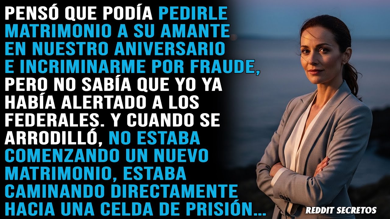 Le propuso matrimonio a su amante en nuestro aniversario de bodas. Se puso pálido cuando la puerta..
