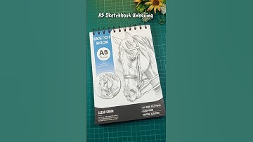 a5 sketchbook unboxing & review #unboxing #sketchbook #satisfying #shorts