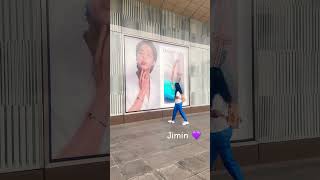 Jimin Poster in South Korea 💜 #btsarmy #bts #shorts
