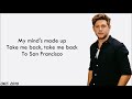 Niall Horan - San Francisco (lyrics)