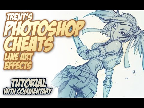 Trent&#;s Photoshop Cheats - Line Art Effects