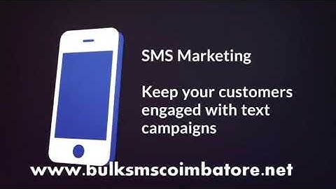 bulk sms marketing service provider coimbatore
