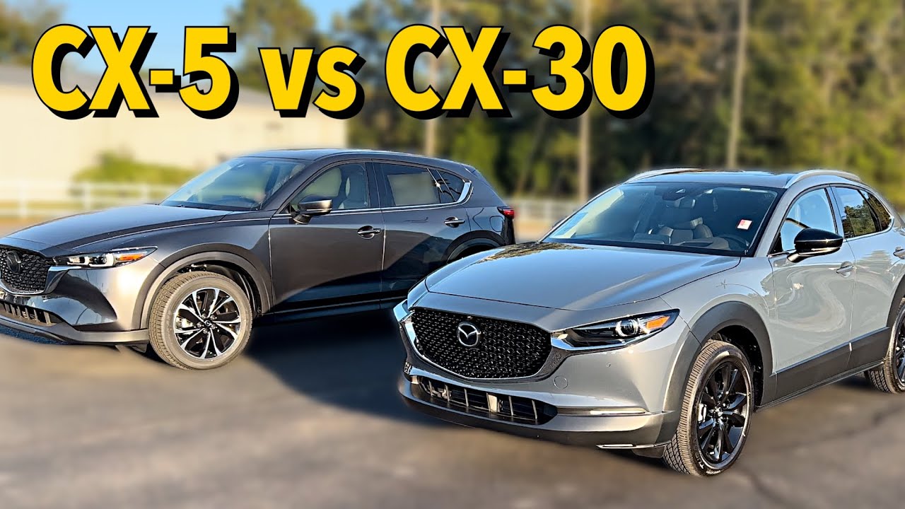 Comparison 2022 Mazda CX5 vs CX30 in 8 Minutes YouTube