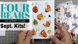 Four Bears Sticker Club September Packs 2022