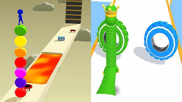 Ball Run 2048 VS Long Neck Run MAX LEVELS! All Levels Gameplay Walkthrough Android, iOS