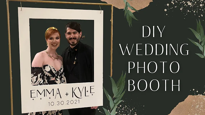 DIY Wedding Photo Booth | Polaroid Cutout Acrylic Sign + Stand