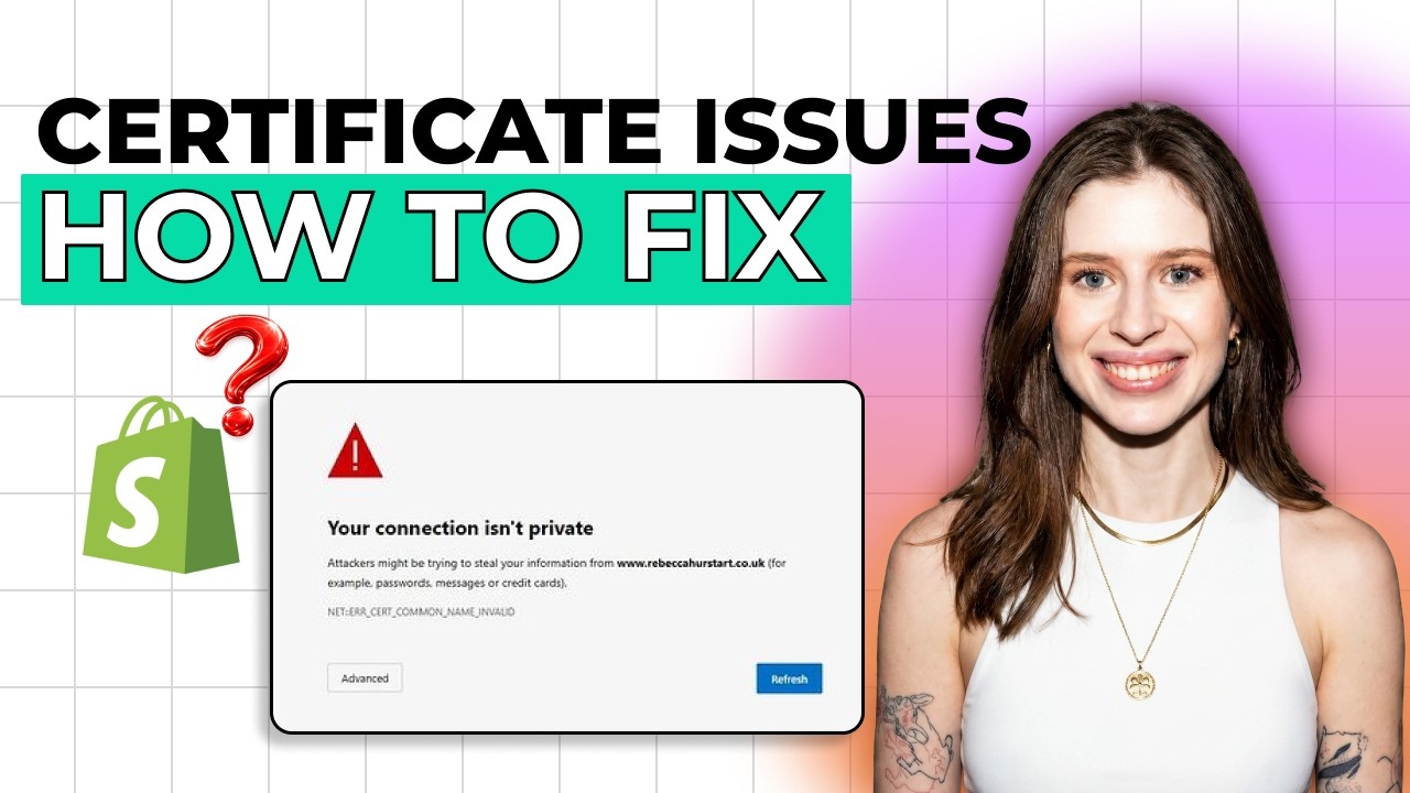 How to Fix SSL Certificate Issues in Shopify [2026 Full Guide] - YouTube
