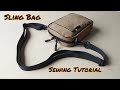 Sling bag diy  sling bag sewing tutorialpaano manahi ng sling bag