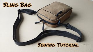 SLING BAG DIY / SLING BAG SEWING TUTORIAL/paano manahi ng sling bag