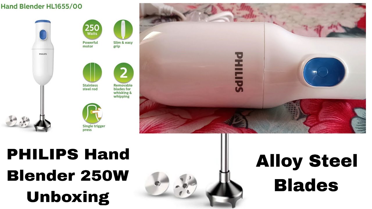 PHILIPS HL1655 Hand Blender 250W Unboxing PHILIPS Hand Blender YouTube