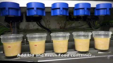 SEALPAC A7 Traysealer - Demonstrating how a walking beam stabilises containers so no spills happen