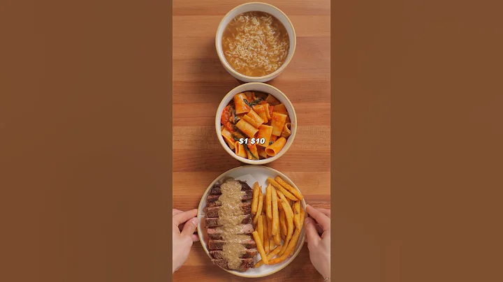 Cheap vs expensive date night #cooking #recipe #foodasmr #food