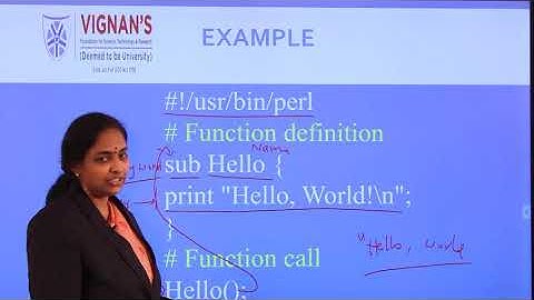SUBROUTINES PART 1 || Dr.N.USHA RANI || PERL