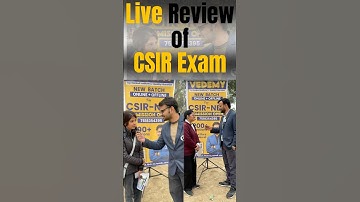 Live Review of CSIR Exam | By Praveen sir & Shivam sir #vedemy #csirexam #csirexampaper #examcenter