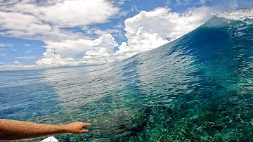 INSANE FIJI GLASS RAW POV SURF SESSION