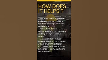 Safeguarding the Future of Work: PPE Detection Solutions 🚧 part-4 #ai #aipowered #chatgpt