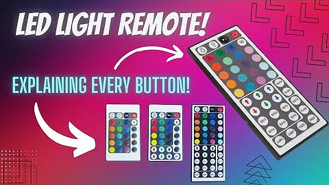 How To Use the LED Light Remote! - Explaining Every Button! [Tutorial]