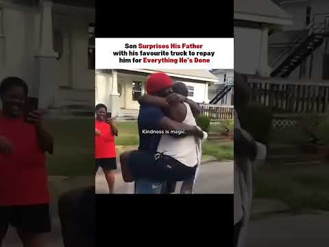 Son Surprises Dad with His Favorite Truck 😭 #motivational #inspiration #fyp