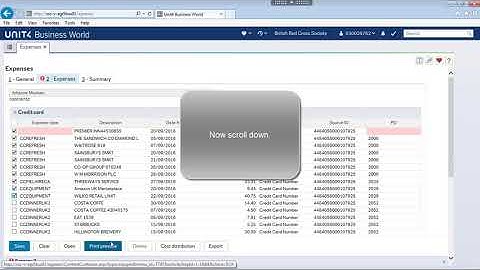 Agresso How to access your Procurement Card Expenses