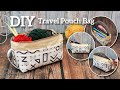 DIY Travel Toiletry Bag | How to make a Project Pouch or Pencil Case [sewingtimes]