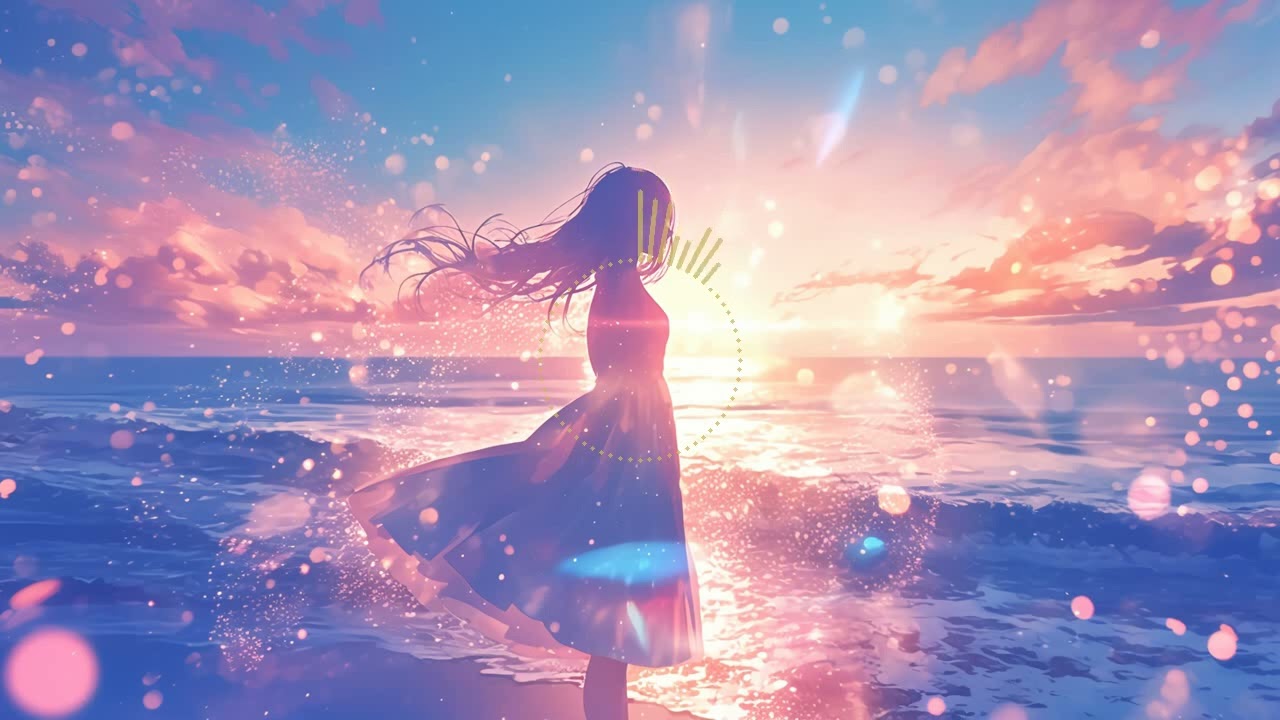 Glimmer of Silverline | Ambient Ocean Waves with Dreamy Reverb