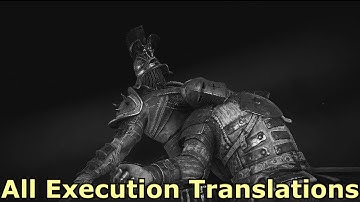 For Honor All Execution Translations