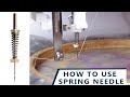 Class 61: How to use Spring Needle & water soluble stabilizer [Part2] Schmetz Embroidery