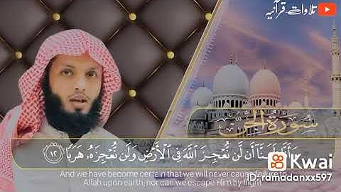 سورة الجن: ياسر الزيلعي .صوت جميل خاشع.