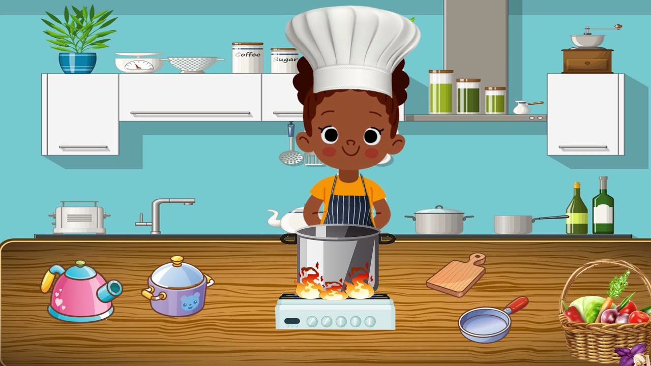 Making Vegetable Soup Kid Animation - YouTube