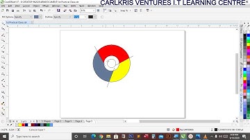 How to Draw  GOOGLE CHROME LOGO in COREL DRAW